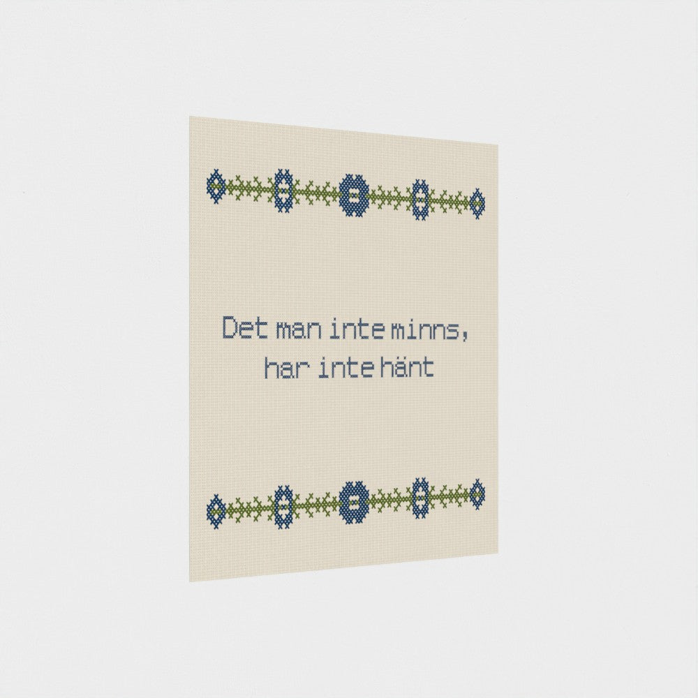 Det man inte minns, har inte hänt