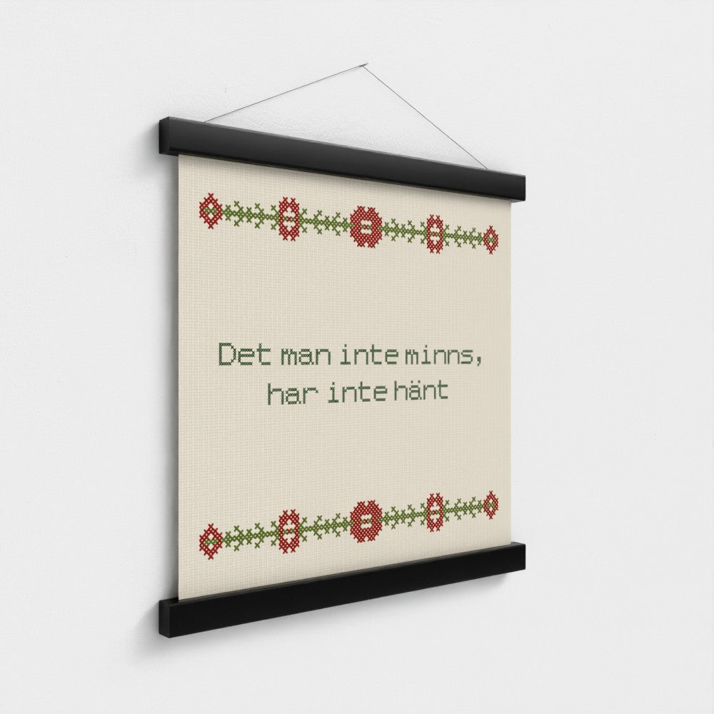 Det man inte minns, har inte hänt
