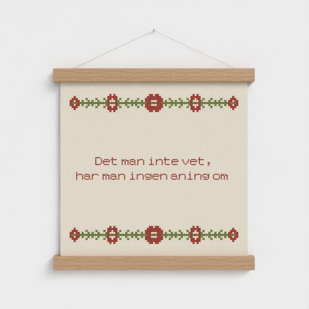 Det man inte vet, har man ingen aning om