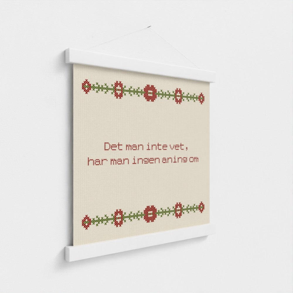 Det man inte vet, har man ingen aning om