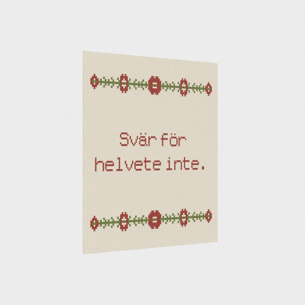 Svär för helvete inte.