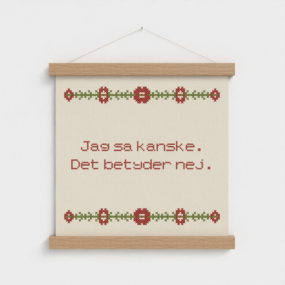 Jag sa kanske. Det betyder nej.