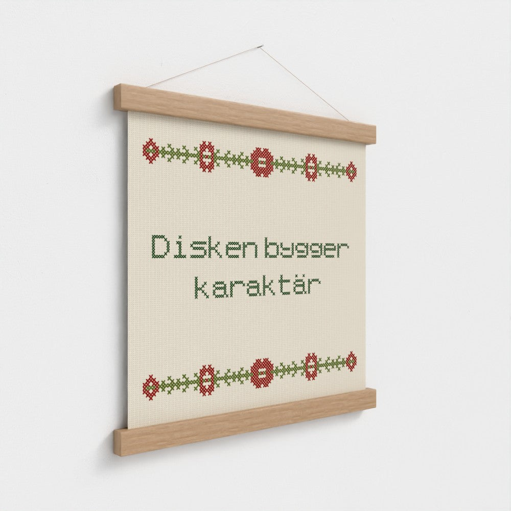 Disken bygger karaktär