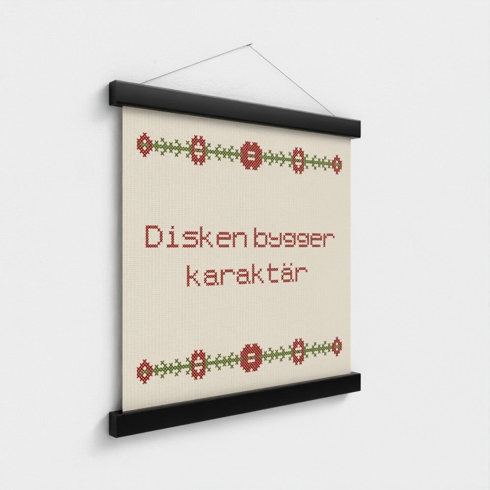 Disken bygger karaktär