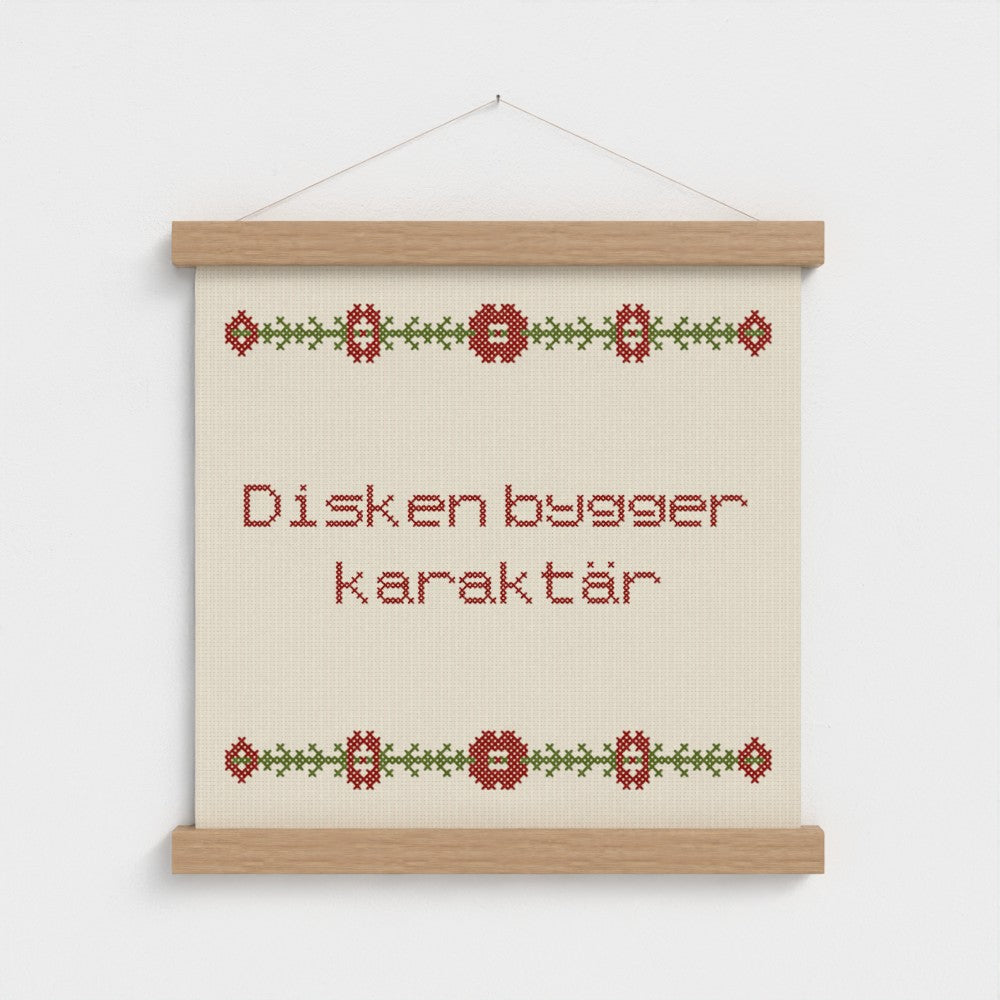 Disken bygger karaktär
