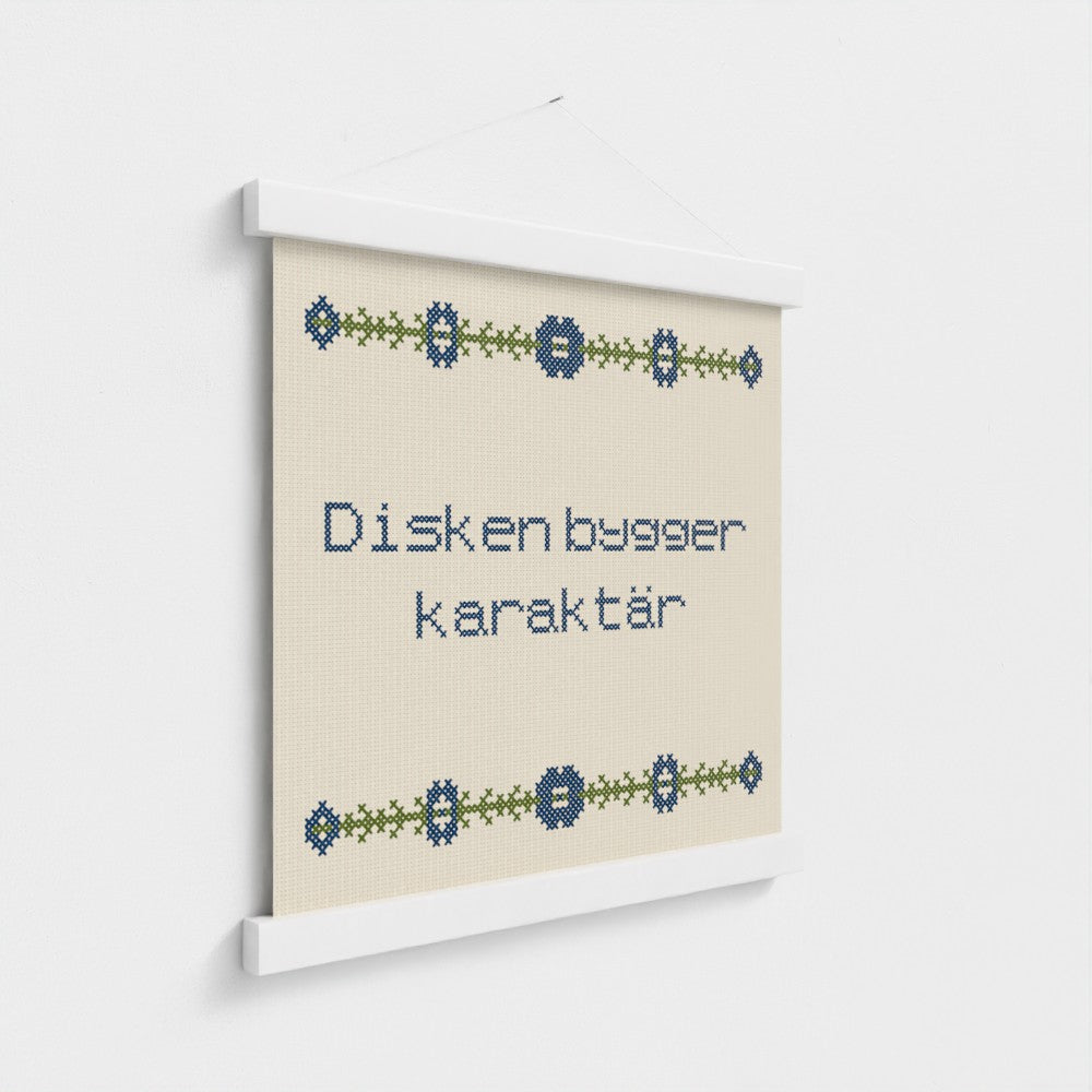Disken bygger karaktär