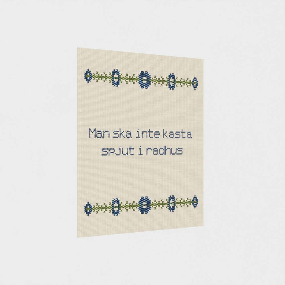 Man ska inte kasta spjut i radhus